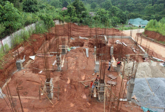 Under Construction In Campus Girls Hostel